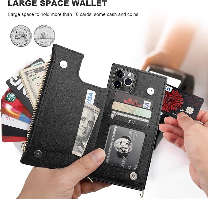 Bocasal Crossbody Wallet Case for iPhone 11 Pro Max - Image 4