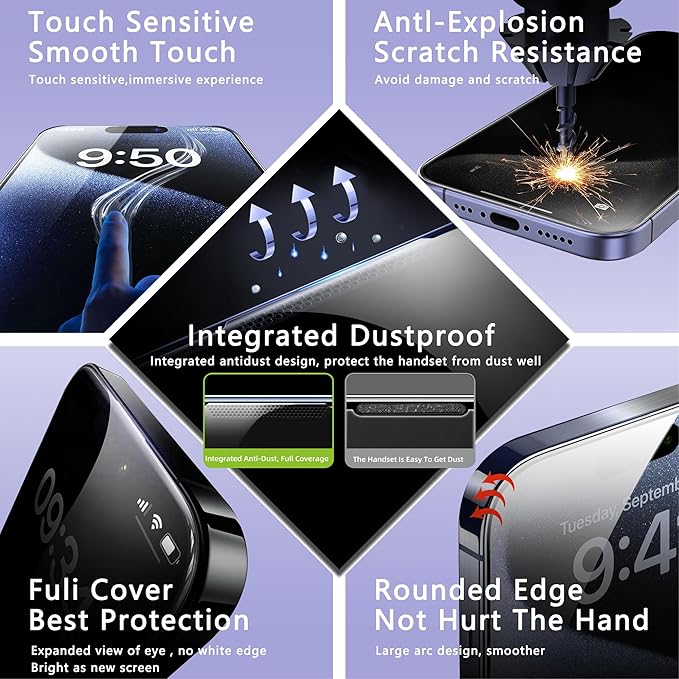 2 Pack Anti Blue Light Matte Screen Protector - Image 6