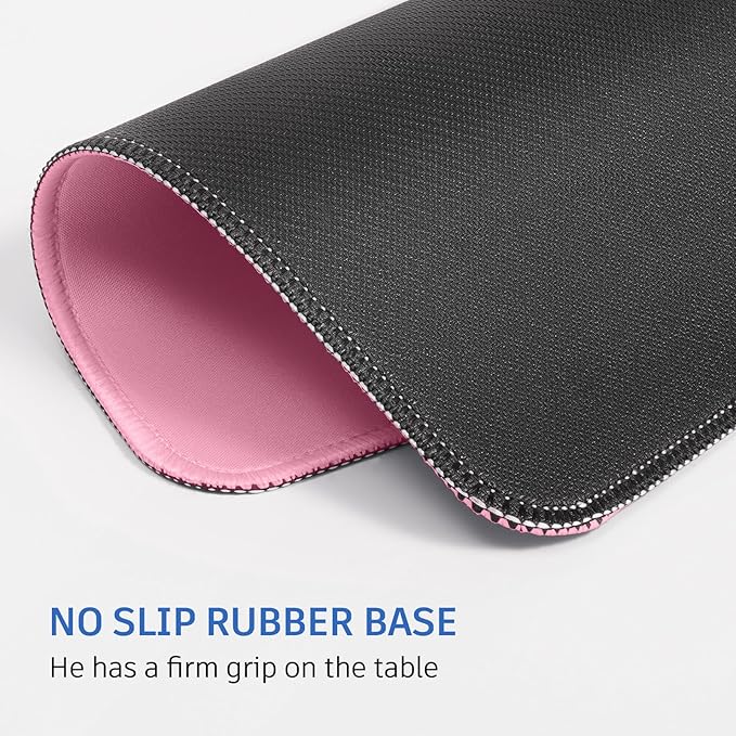 Mouse Pad, Nice and Cute, Splash-Proof Textured, Stitched Edge Non-Slip - Image 4
