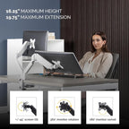 Fellowes Platinum Series Dual Monitor Arm - Image 3