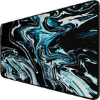 Gaming Mouse Pad with Stitched Edges, Durable Non-Slip Natural Rubber Base by Hsmienk