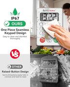 BaldrTherm Digital Kitchen Timer, Magnetic Waterproof Countdown Timer - Image 2