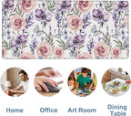 Gaming Desk Pad Large Extra Length Lavender, Roses and Anemone Mouse Pad - Image 5