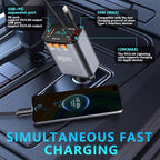 Retractable Car Charger, 5 in 1 Fast Cars Phone Charger 60w, Handsfree Call - Image 3