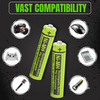 RocketBus 4 BK-40AAABU 1.2V 400mAh Ni-MH Rechargeable Battery Packs - Image 7