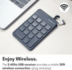 Macally Wireless Number Pad | Numeric Keypad | Wireless 10 Key - Image 4