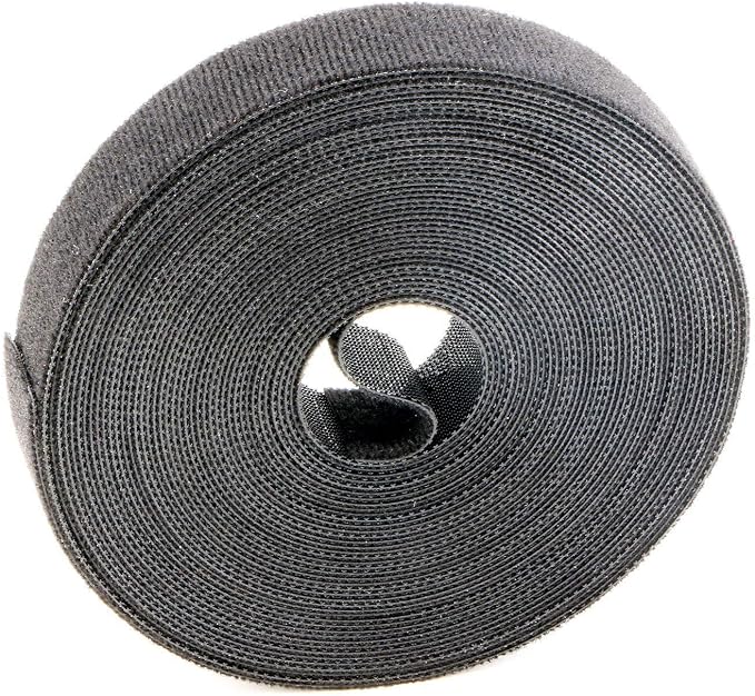 Reusable Fastening Tape Cable Ties 3/4 Inch Double Side Hook Roll by SAISN