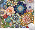 Mouse Pad, Abstract Floral Mouse Pad, Premium-Textured Computer Mouse Mat by Armanza