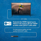 OREI 1080P 1x8 HDMI over Ethernet Extender Splitter CAT6/7 Over Cable Full HD - Image 6