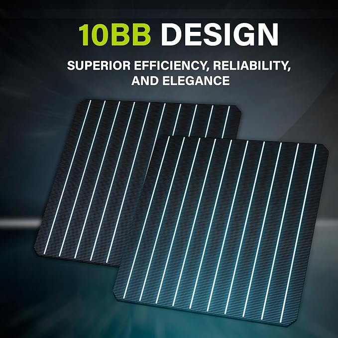 Newpowa 10BB Cell 200W Monocrystalline 200 Watt 12V Solar Panel High Efficiency - Image 5