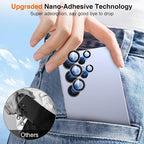 YWXTW S25 Ultra Camera Lens Cover, 9H Tempered Glass Upgraded Metal Edging - Image 4