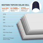 N-Type 16BB Portable Solar Panels 30W Foldable Solar Panels Charger ETFE Solar - Image 2