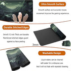XXL Large Gaming Mouse Pad Anime Green Moon Mountains Desk Mat, Desk Decor - Image 5