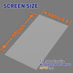 MAGZO Window Screen Replacement Mesh 48"W x 99"L - Image 2