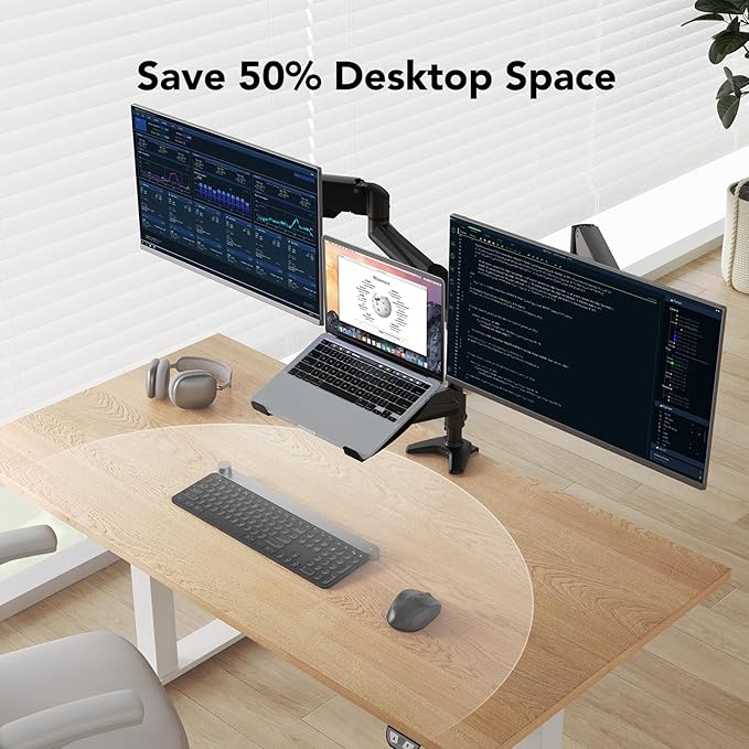 HUANUO Dual Monitor and Laptop Mount - Image 5