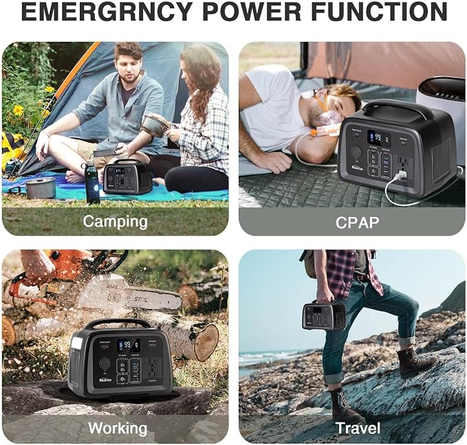 BLUERISE Solar Generator 320Wh Portable LiFePO4 Power Station - Image 9