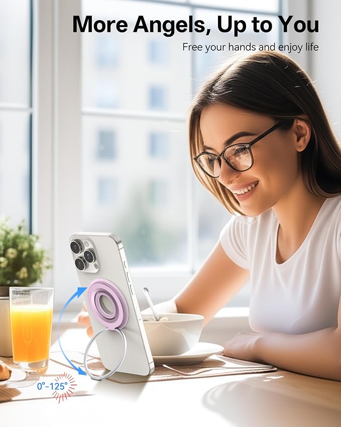 Magnetic Phone Grip for MagSafe Ring Holder, Magnet Phone Grip Stand Finger - Image 9