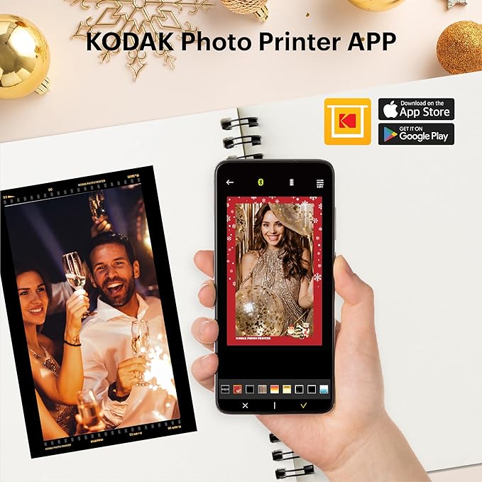 KODAK Dock Plus 4PASS Instant Photo Printer + 10 Sheets - Image 9