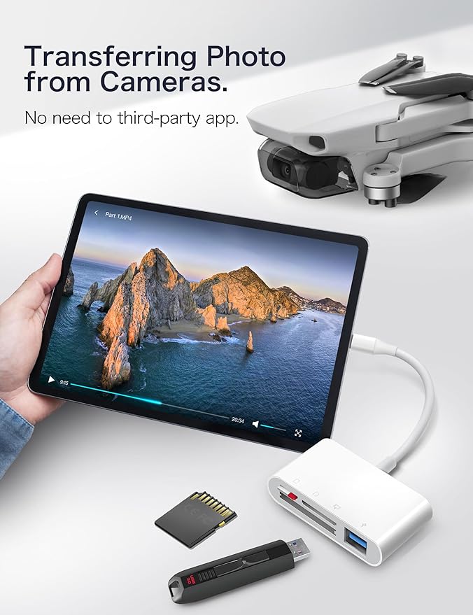 USB C SD Card Reader, ChiaoPio 4 in 1 USB-C to SD Memory Card Adapter - Image 6