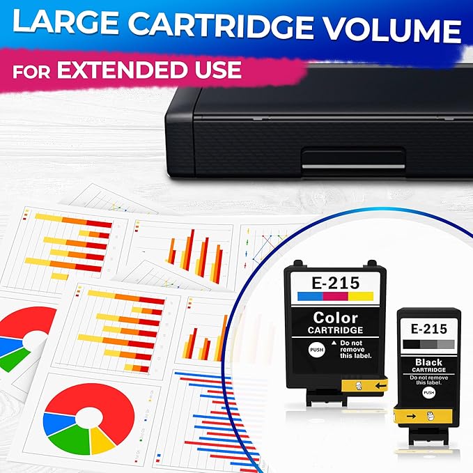 5-Pack Compatible Ink Cartridges – Includes 3 Black and 2 Tri-Color | - Image 5