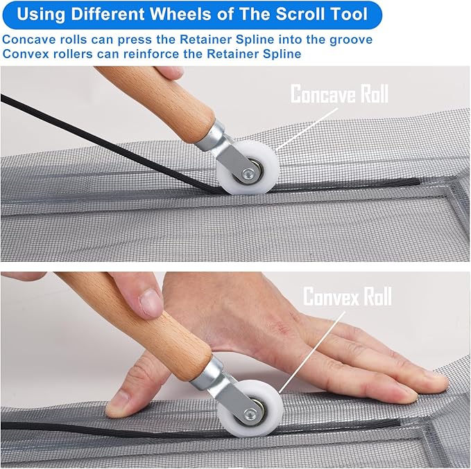 BAYTORY Window Screen Repair Kit, Nylon Roller Tool - Image 4