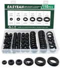 110 Pcs Rubber Grommets for Wiring by EASYEAH