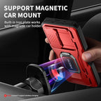TONGATE for Z Fold 6 Case with Ring Stand, Built-in S Pen Holder & Glass Screen - Image 8