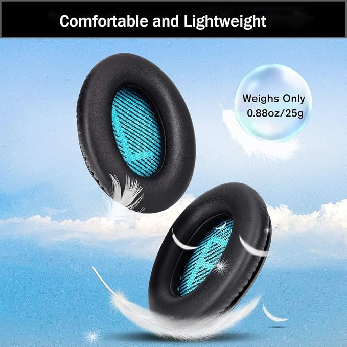 Ear Pads for Bose Quiet Comfort 35 Soft Protein Leather Replacement Earpads Ear - Image 5