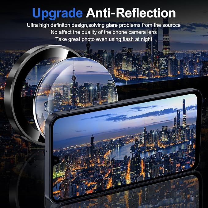for Samsung Galaxy A16 Camera Lens Protector, Individual Metal Ring Tempered - Image 4