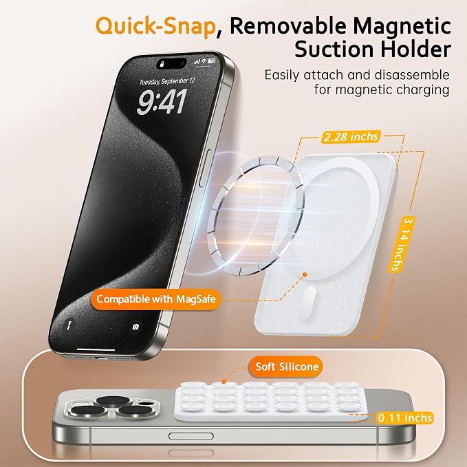 GONEZ Magnetic Suction Cup Phone Mount - Image 5