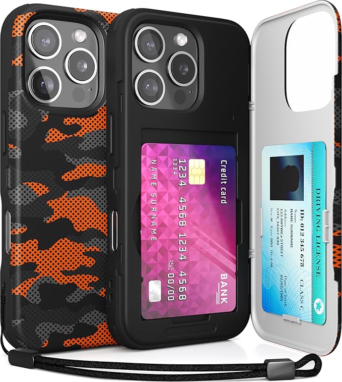TORU CX Slim for iPhone 16 Pro Case Wallet | Protective Shockproof Heavy Duty by TORU