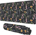Large Mouse Pad Field Flowers Gaming Desk Pad Computer Keyboard Non-Slip by Unknown