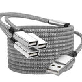 6.6FT USB Splitter, USB A Male to 3 Female Extension Cable Support Charging and by Unknown