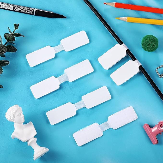60 Pieces Self-Adhesive Cable Labels, Paste Wire Labels, Nylon Writable Cord - Image 7
