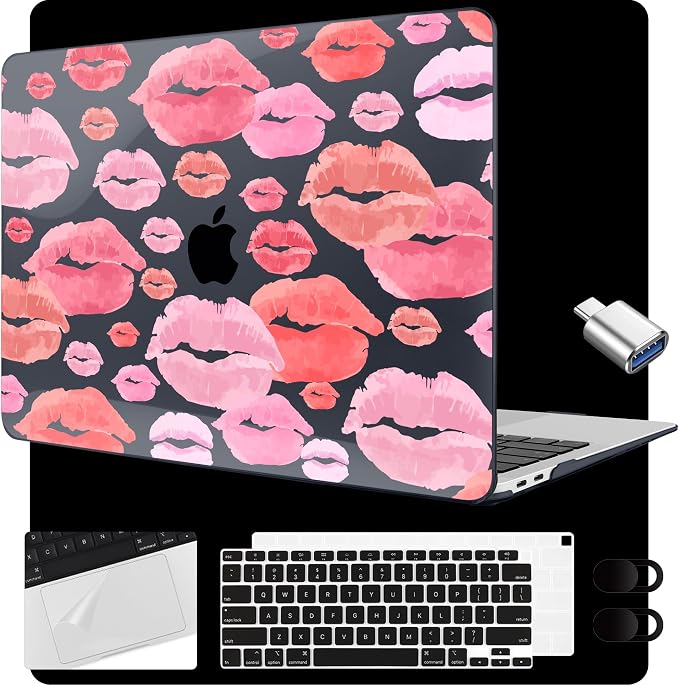 MEEgoodo for MacBook Air 13.3 inch Case 2021 2020 2019 2018 A2337 M1 A2179 A1932 by MEEgoodo