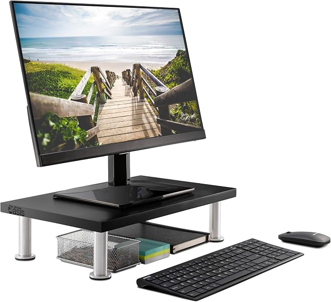 The Original Bamboo Monitor Stand by TheOfficeOasis