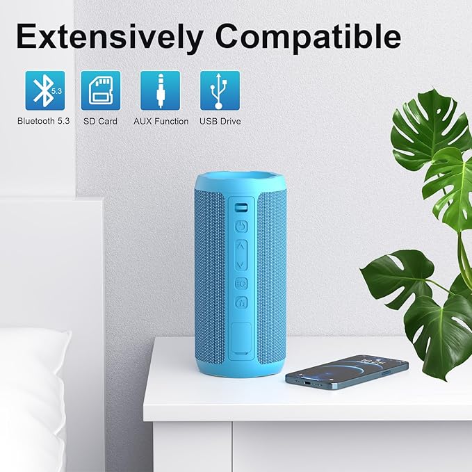 Ortizan Wireless Portable Bluetooth Speaker, IPX7 Waterproof, Dustproof and - Image 6
