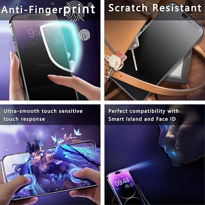 9H Tempered Glass, Anti-Glare, Full Coverage, Anti-Fingerprint, Auto Dust - Image 6