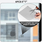 5" x 7" Black/Grey Screen Repair Kit, Strong Adhesive Fiberglass Mesh Pacth Tape - Image 7