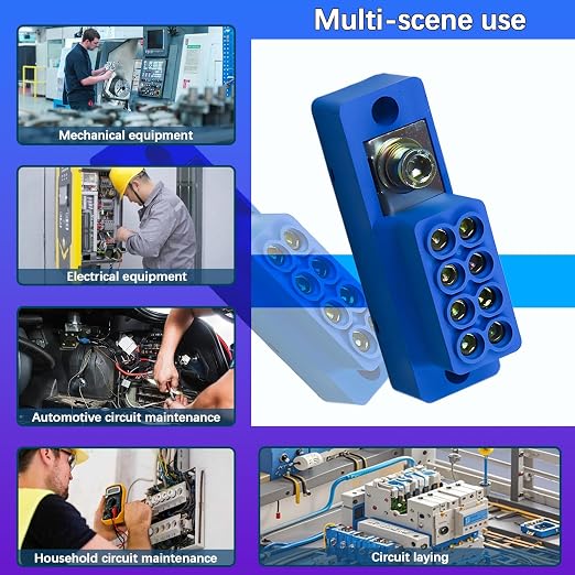 Busbar Terminal Block 1-in-4-Out | 12V-690V 60A High Current Power Distribution - Image 4