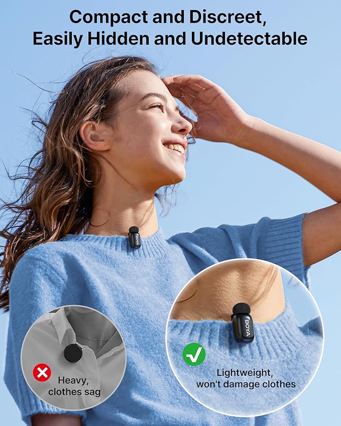 BOYA mini Wireless Lavalier Microphone - Image 7