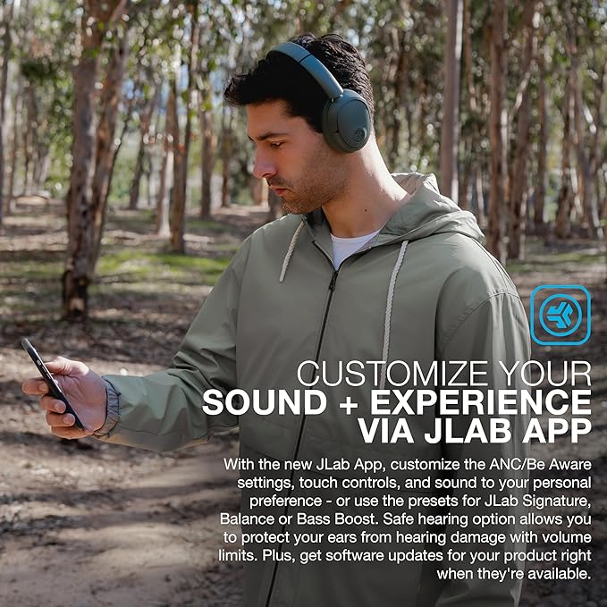 JLab JBuds Lux ANC Wireless Headphones, Hybrid Active Noise Cancelling - Image 5