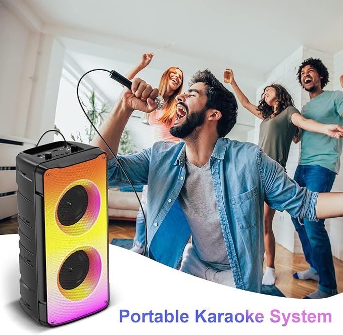 Bluetooth Speakers, 60W Portable Loud Wireless Stereo Speaker - Image 6