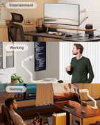 monTEK Heavy-Duty Monitor Arm for 17-57" Ultrawide Curved Screen, Supports up - Image 7