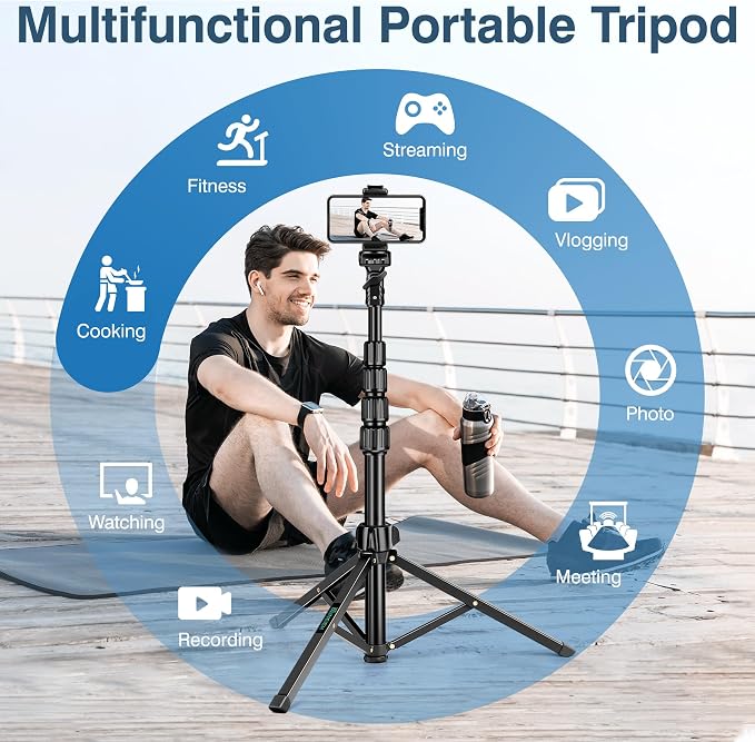 72" Tripod for iPhone, Phone Tripod - Image 7