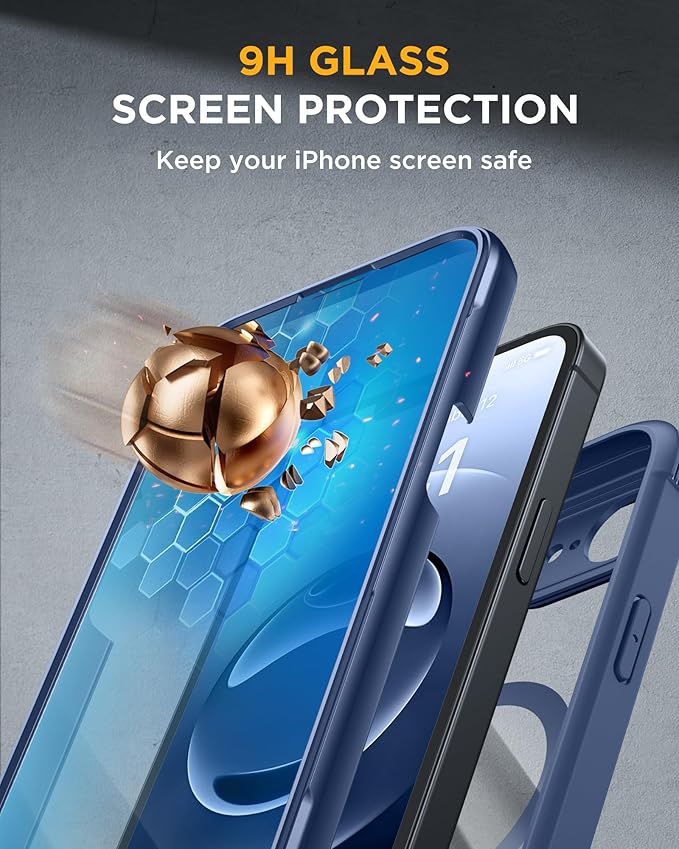 Miracase Magnetic for iPhone 16e Case Full-Body Phone - Image 4