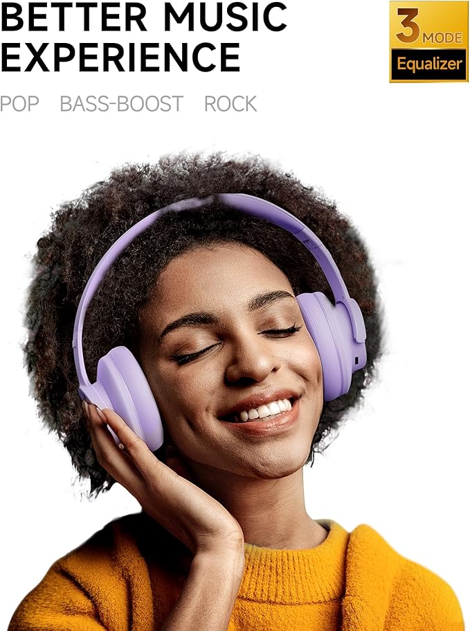 Picun B8 Headphones Wireless Bluetooth, 120H Bluetooth Headphone Over Ear - Image 2