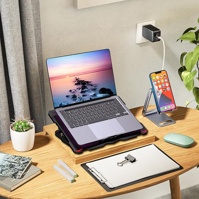 AICHESON Laptop Cooling Pad for 15.6 to 17.3 Inches PC Notebooks, 5 Fans - Image 10