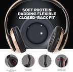 iJoy Bluetooth Headphones Over Ear, Wireless and Wired Foldable Headset - Image 4