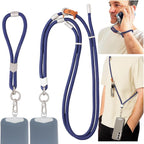Pulpo 2-in-1 Cell Phone Wrist Strap and Lanyard Navy by Pulpo